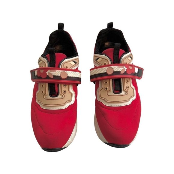 PRADA NEOPRENE FLORAL LACCA SNEAKERS SIZ 37.5 - Picture 1 of 8
